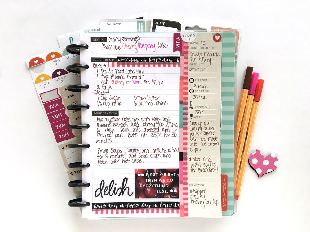 Filling Up The Happy Planner™ Recipe Organizer filling-up-the-happy-planner-recipe-organizer