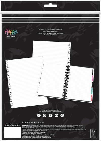 Simple Dots - Dotted Lined Big Filler Paper - 40 Sheets