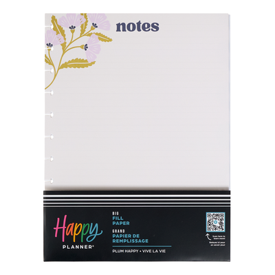 Plum Happy - Dotted Lined Big Filler Paper - 40 Sheets