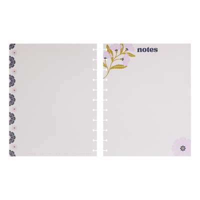 Plum Happy - Dotted Lined Big Filler Paper - 40 Sheets