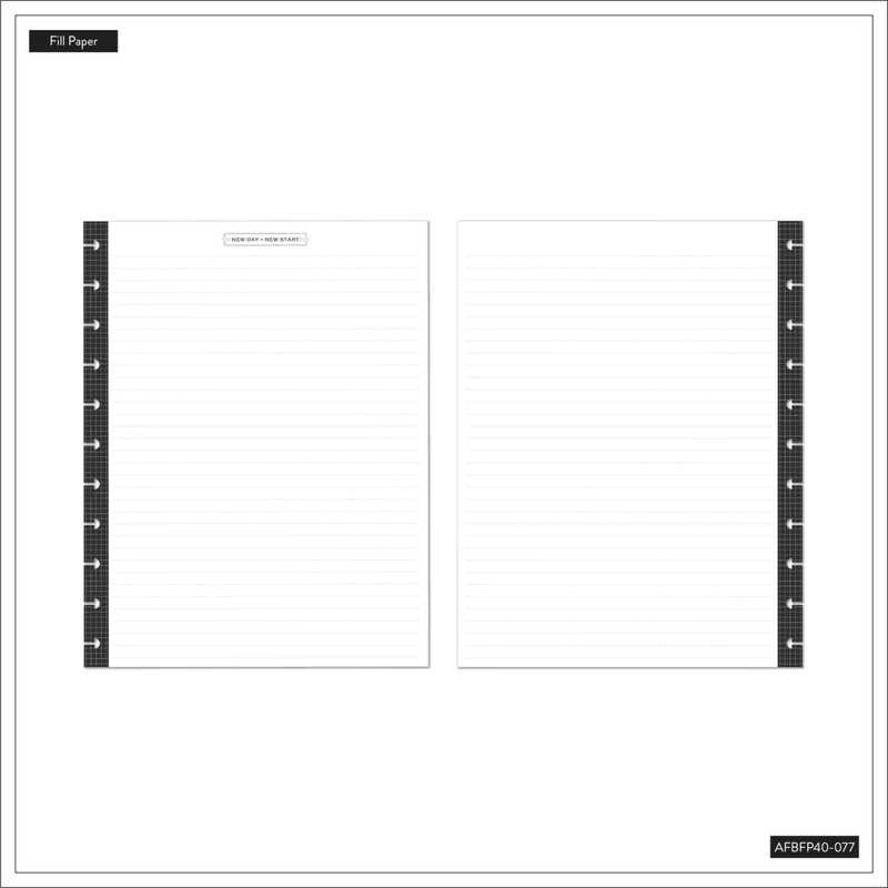 Aesthetique Teacher - Dotted Lined Big Filler Paper - 40 Sheets