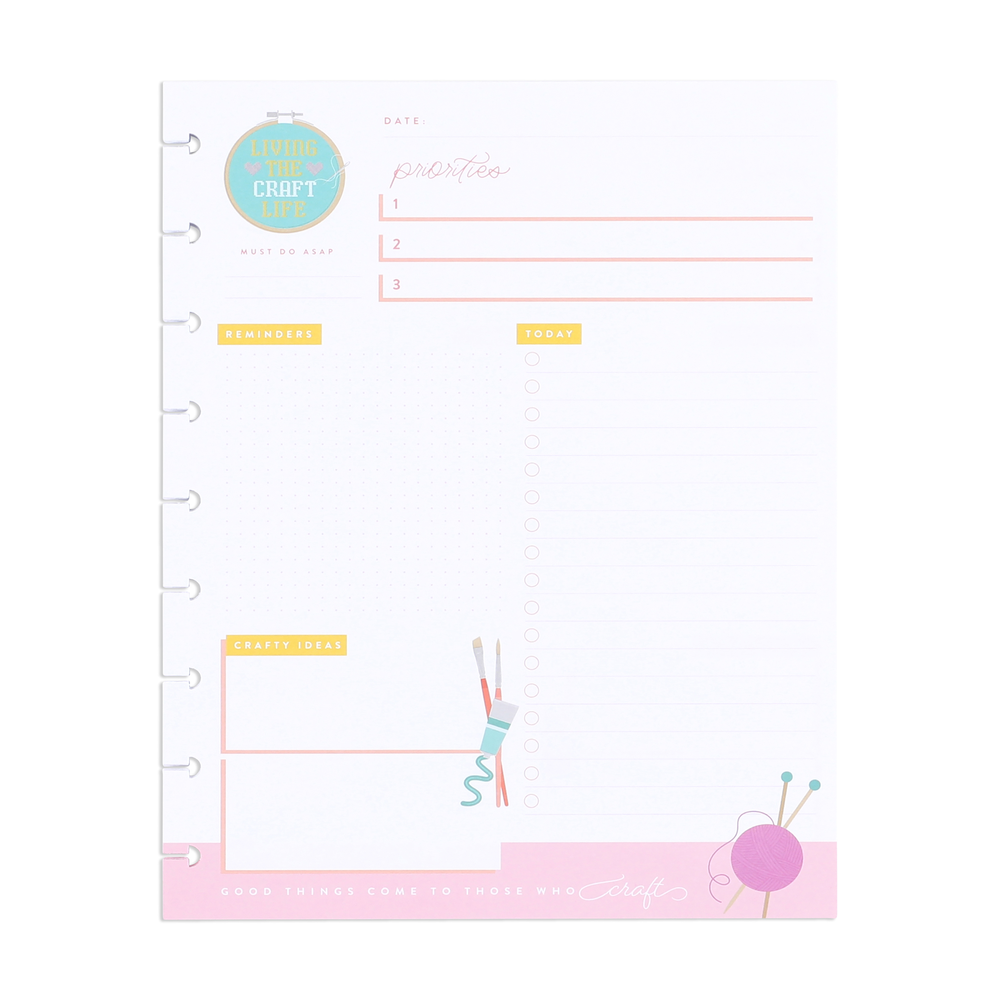 Miss Maker - Dashboard Classic Filler Paper - 40 Sheets – Happy Planner