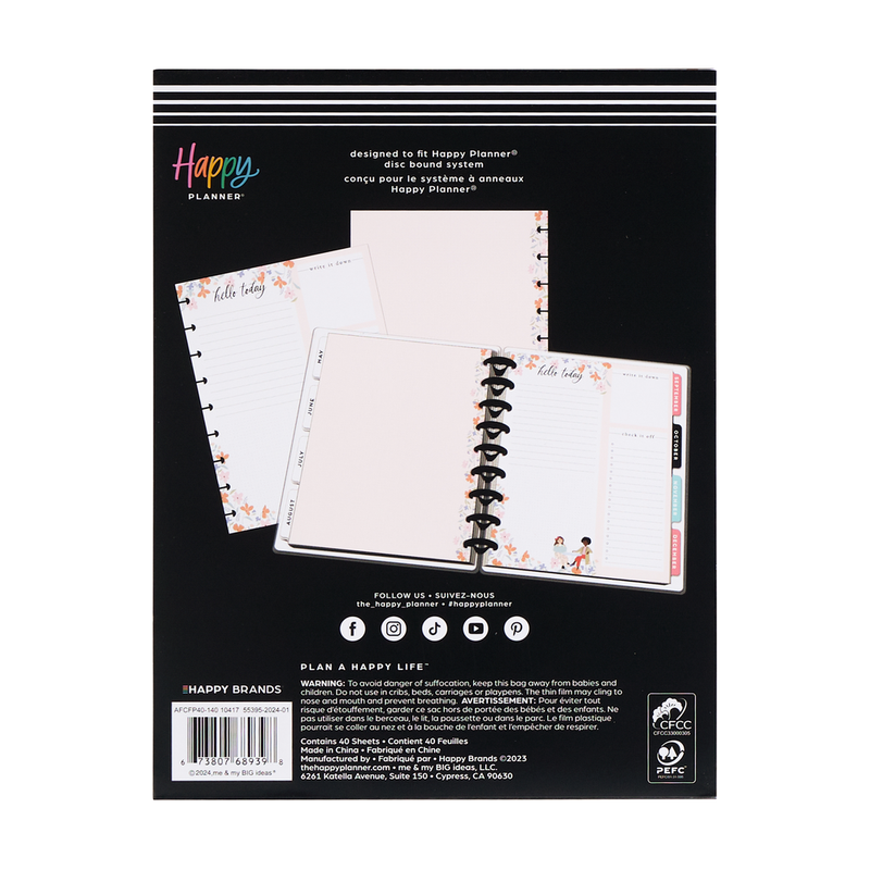 Happy in Paris - Dashboard + Dot Grid Classic Filler Paper - 40 Sheets