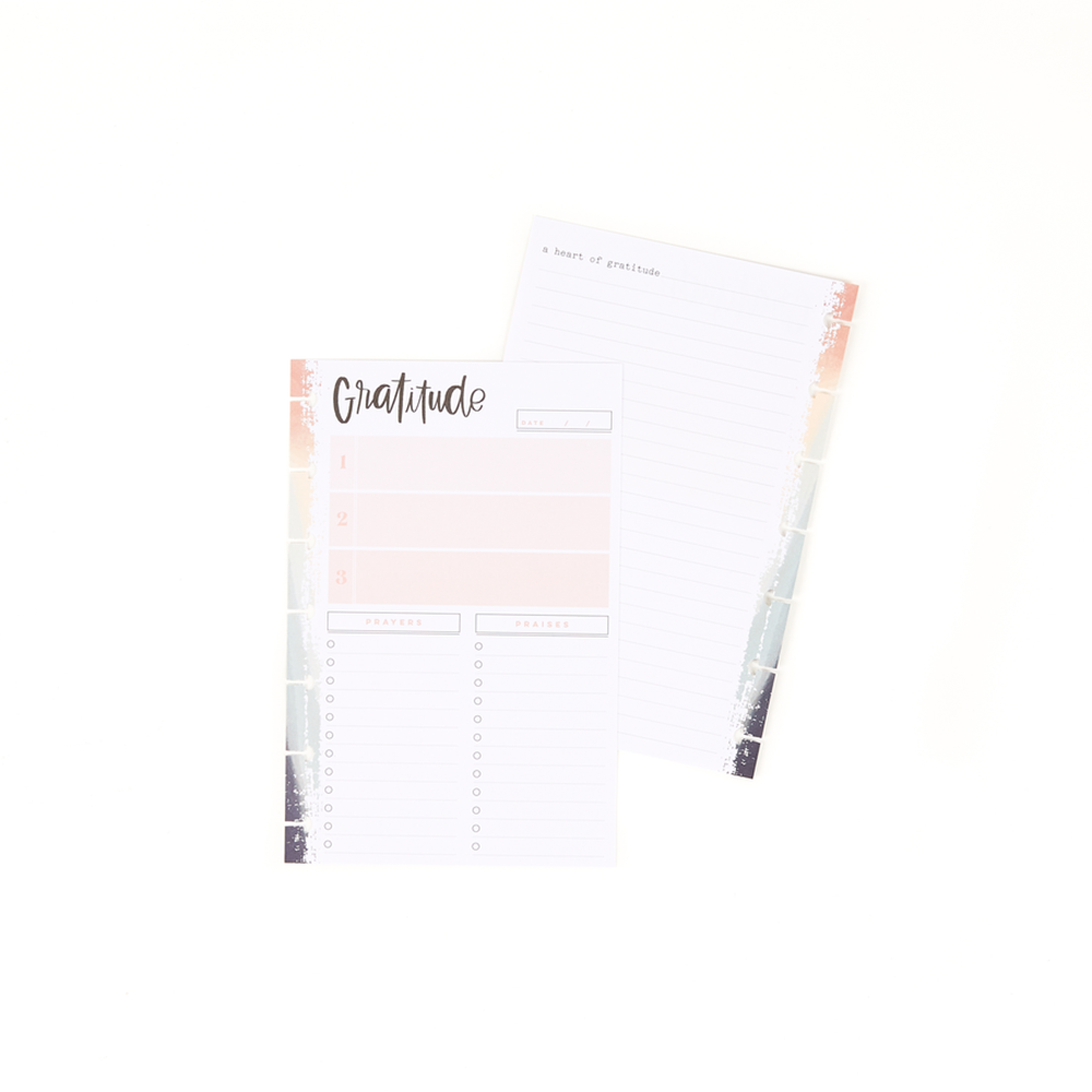 Gratitude Mini Happy Planner Paper