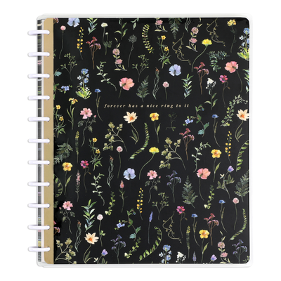 Blooming Elegance Wedding - Dotted Lined Big Notebook - 60 Sheets