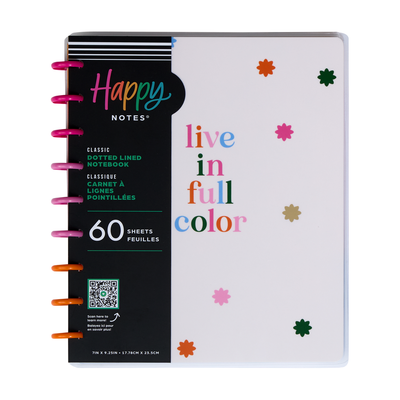 Playful Brights Student - Dotted Lined Classic Notebook - 60 Sheets