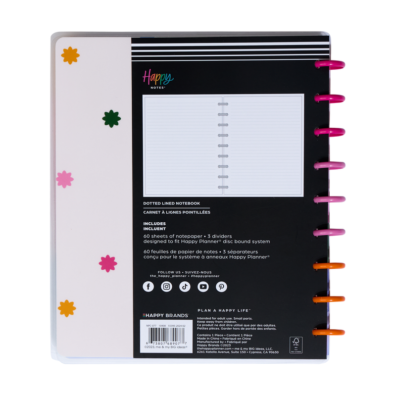 Playful Brights Student - Dotted Lined Classic Notebook - 60 Sheets