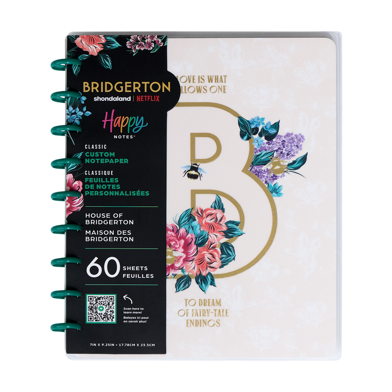 House of Bridgerton - Dotted Lined + Dot Grid Classic Notebook - 60 Sheets
