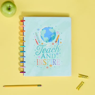 2024 Teach and Inspire Teacher Happy Planner - Big Teacher Layout - 12 Months