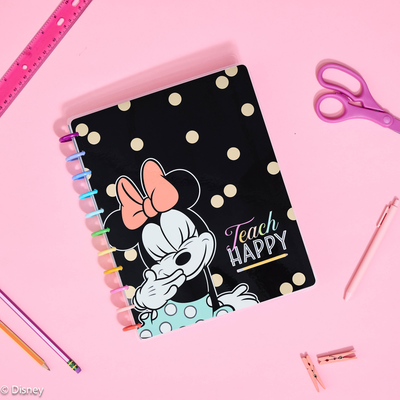 2024 Disney Minnie Mouse All Smiles Teacher Happy Planner - Big Teacher Layout - 12 Months