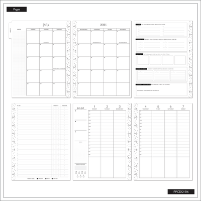 2024 Hey, It's OK Student Happy Planner - Classic Study Habits Layout - 12 Months