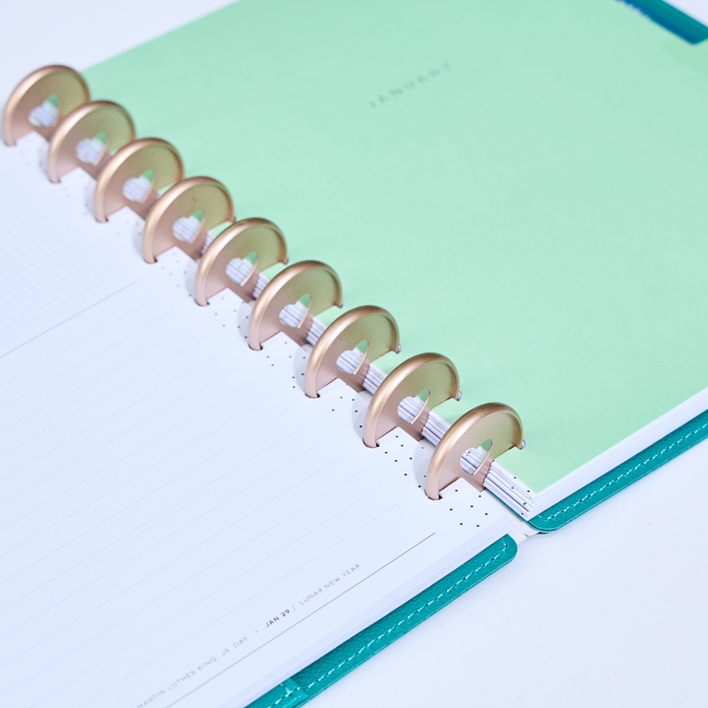 2024 DELUXE Emerald Cover Happy Planner - Classic Horizontal Layout - 12 Months