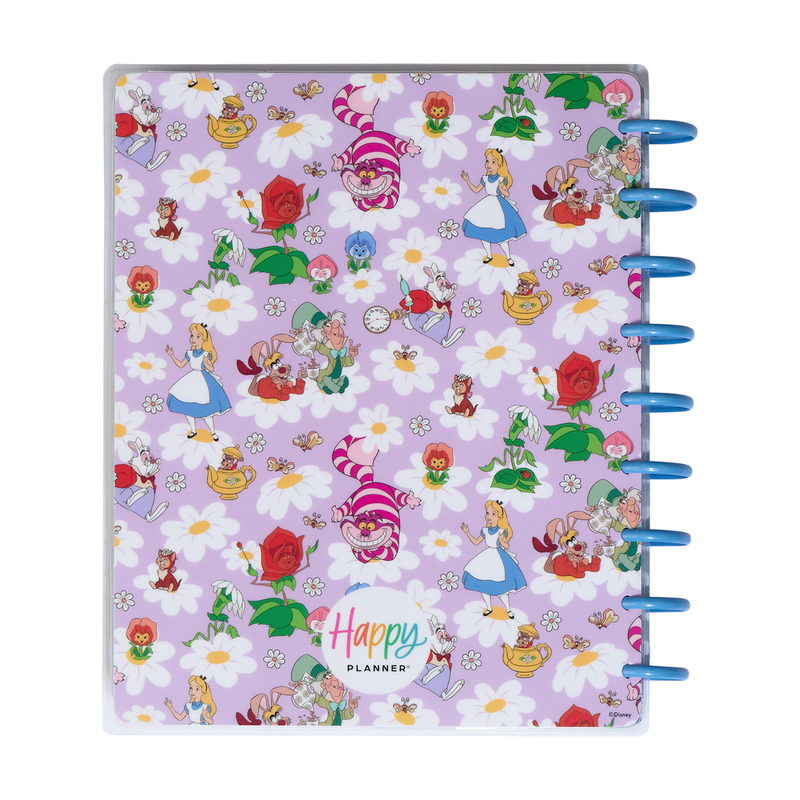 2024 Disney Alice in Wonderland Curious Happy Planner - Classic Vertical Layout - 12 Months