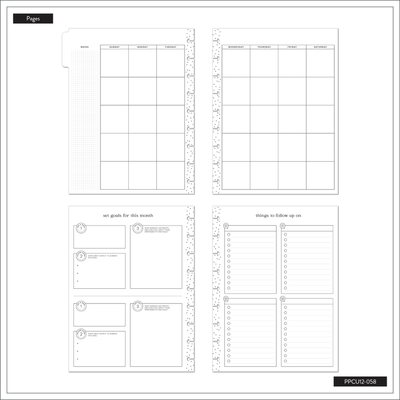 Undated Everybody's Business Happy Planner - Classic Productivity Layout - 12 Months