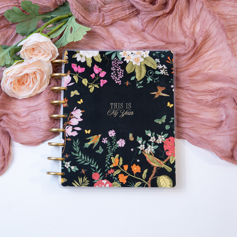 Undated Feathers & Flowers Happy Planner - Classic Vertical Layout - 12 Months