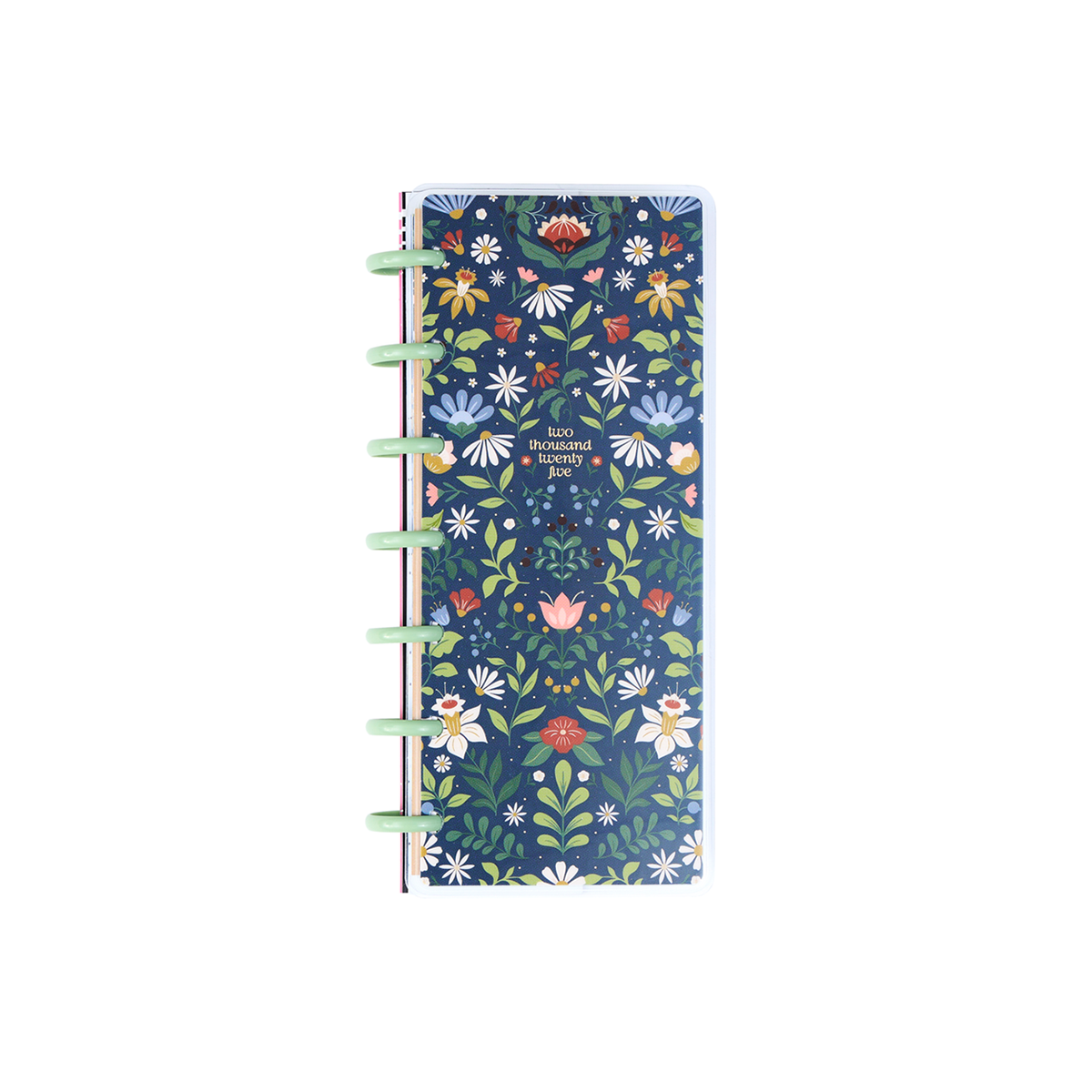 2025 Forest Flowers Planner Skinny Mini Horizontal Layout 12 Month