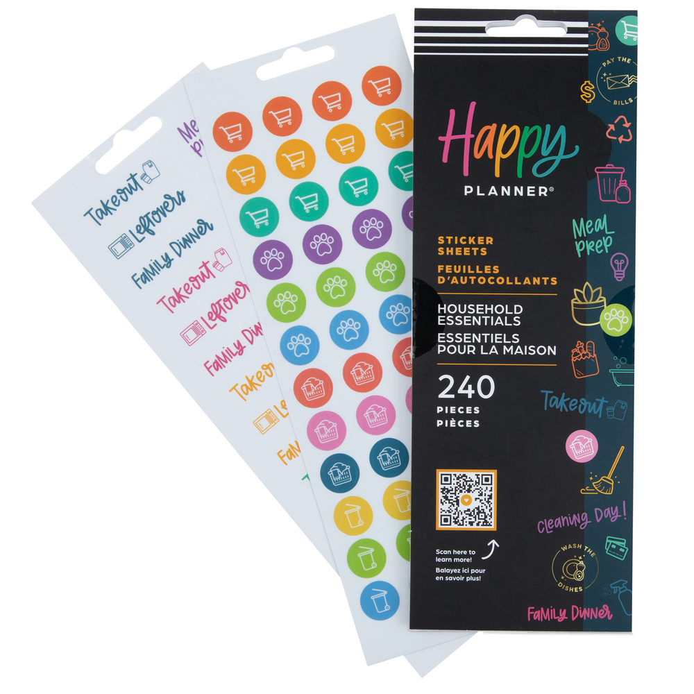 Household Essentials - 8 Sticker Sheets – Happy Planner