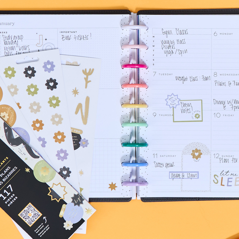 Quirky Plans Student - 8 Sticker Sheets