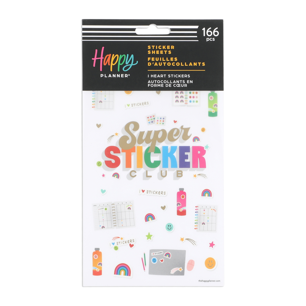 Happy Planner 166pc I Heart Stickers 5 Sheet Stickers - Stickers - Journals & Planners - Paper Crafts & Scrapbooking