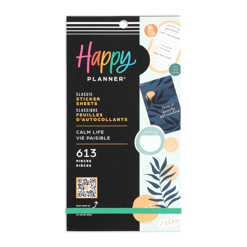 Happy Planner Sticker Value Pack-Mood Tracking/Mental Health, 689/Pkg