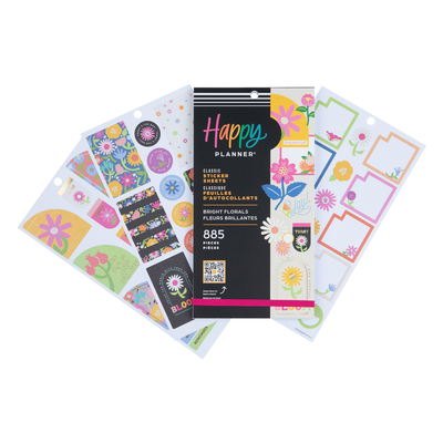 Bright Florals - Value Pack Stickers