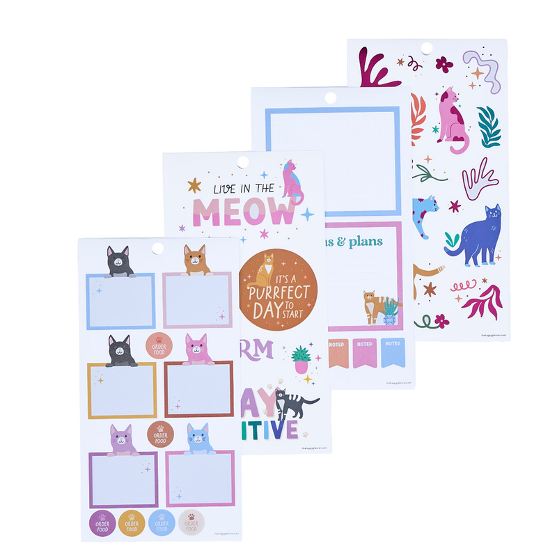 Whimsical Whiskers - Value Pack Stickers - Big