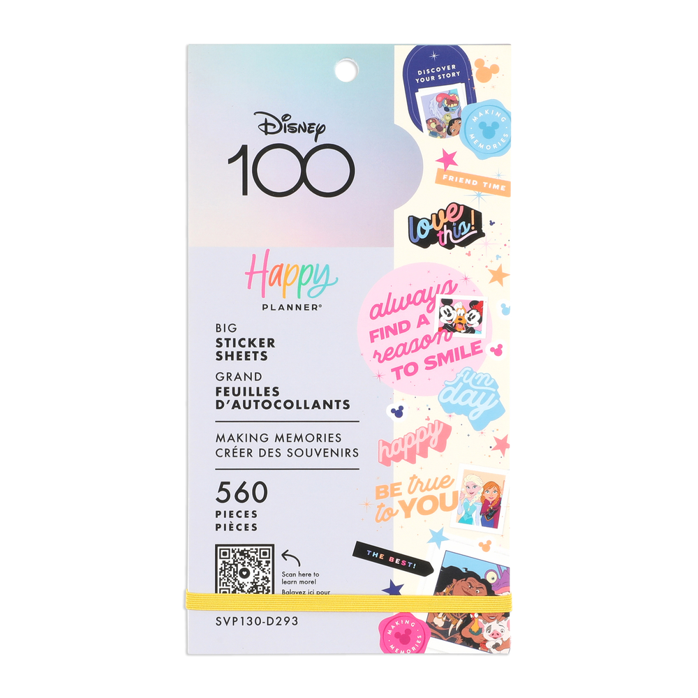 Disney100 Making Memories | Value Pack Stickers | Big | Black | [big] | Happy Planner