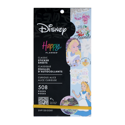 Disney Alice in Wonderland Curious - Value Pack Stickers