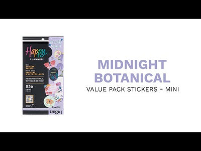 Midnight Botanical - Value Pack Stickers - Mini