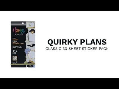 Quirky Plans Student - Value Pack Stickers