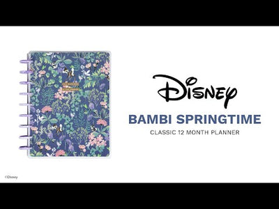 2024 Disney Bambi Springtime bbalteschule - Classic Vertical Layout - 12 Months