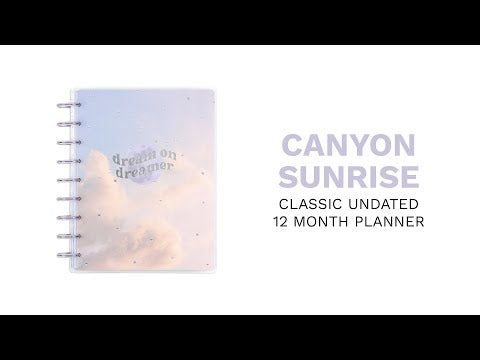 Undated Canyon Sunrise bbalteschule - Classic Horizontal Layout - 12 Months