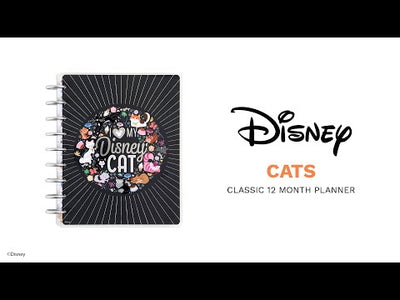 2024 Disney Cats bbalteschule - Classic Vertical Layout - 12 Months