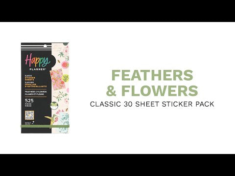 Feathers & Flowers - Value Pack Stickers