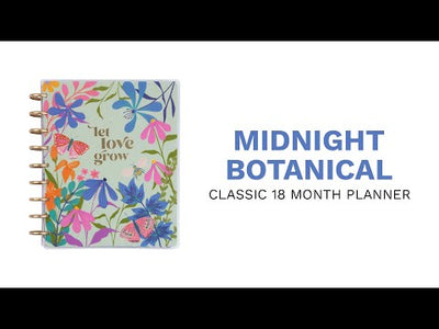 2024 Midnight Botanical bbalteschule - Classic Vertical Layout - 18 Months
