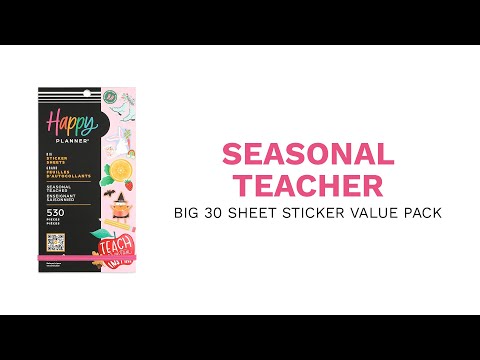 Seasonal Teacher - Value Pack Stickers - Big