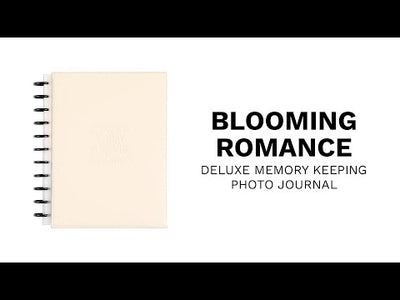 Blooming Romance Wedding - DELUXE Big Happy Memory Keeping Wedding Photo Journal - 80 Sheets