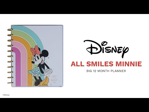 2024 Disney Minnie Mouse All Smiles Teacher Happy Planner - Big Vertical Layout - 12 Months
