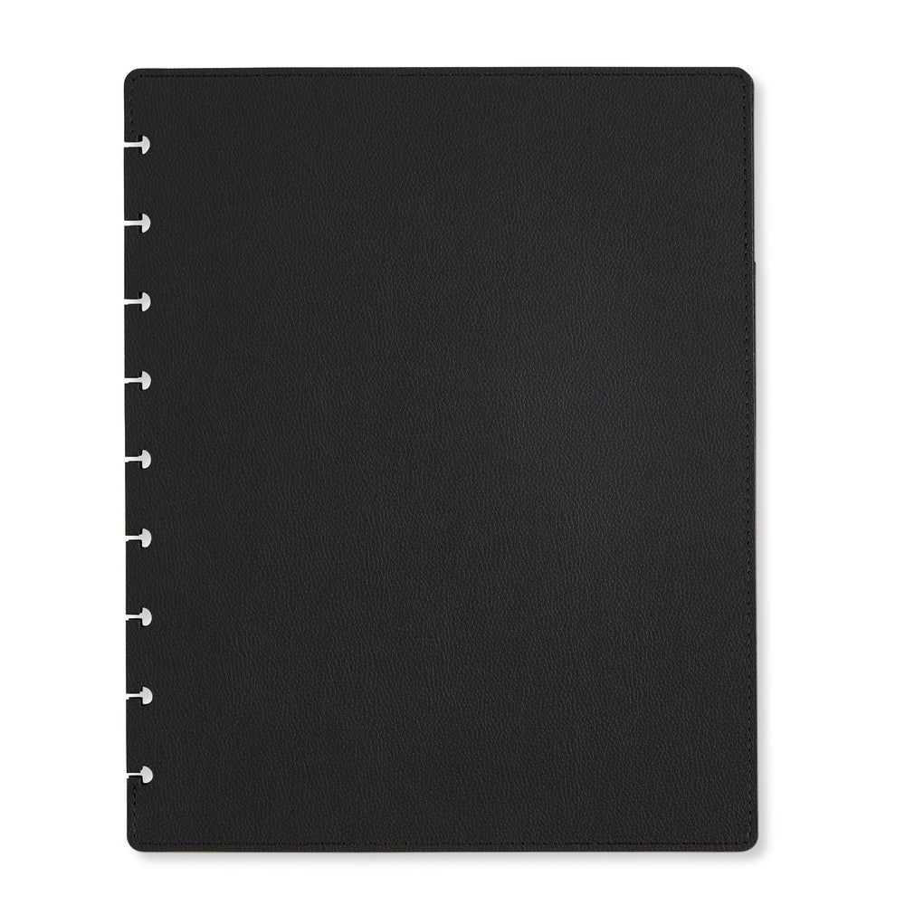 Classic Deluxe Snap In Covers Midnight Black Happy Planner