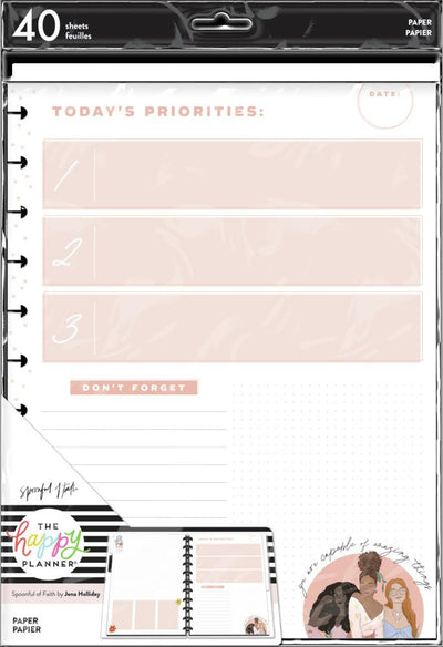 The Happy Planner x Spoonful of Faith Amazing Things Big Filler Paper