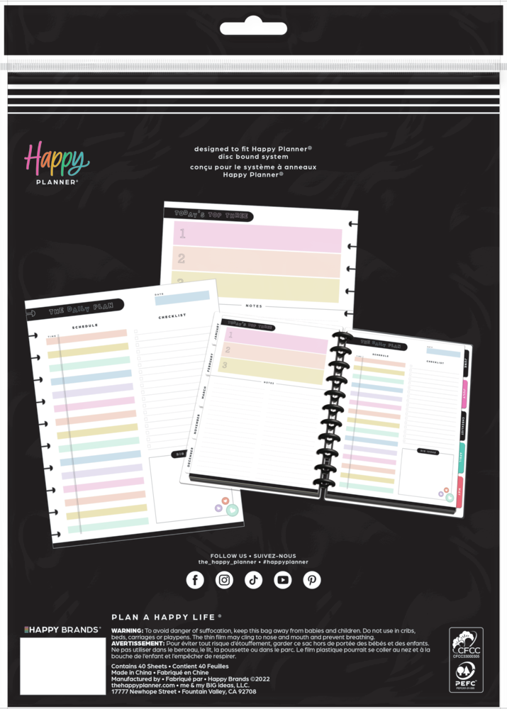 Happy Brights - Dashboard Big Filler Paper - 40 Sheets