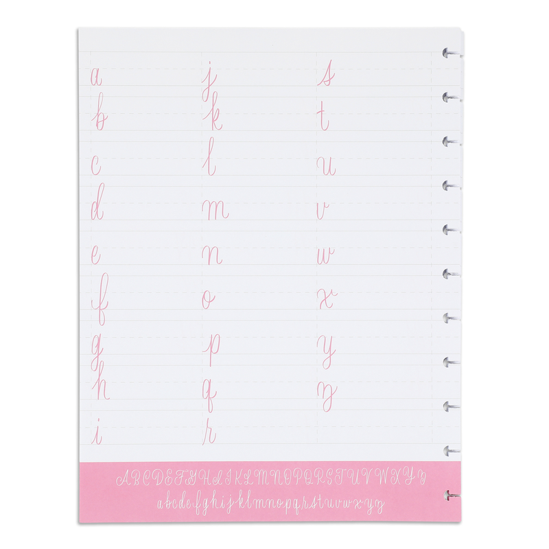 Happy Planner x Threeologie Think Pink Big Filler Paper - Lettering Paper - 40 Sheets