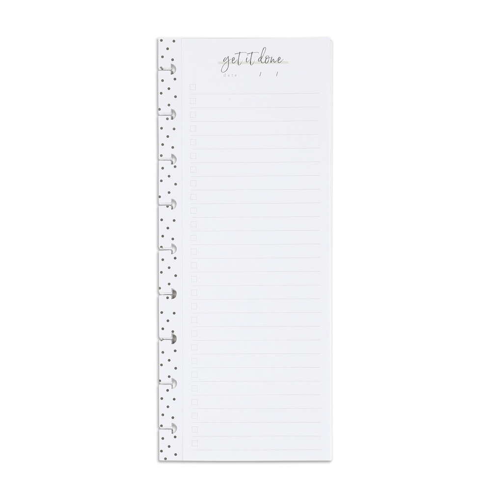 Dot Grid Refill Paper For Happy Planner – 200 Sheets, 9-Disc Punched, Thick 120 GSM, No Bleed