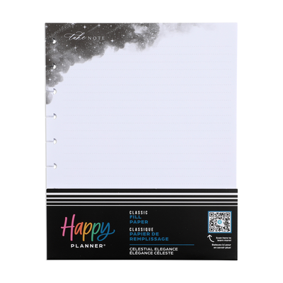 Celestial Elegance - Dotted Lined Classic Filler Paper - 40 Sheets