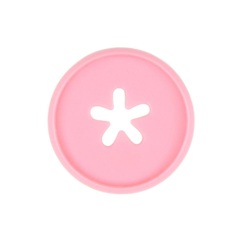 Flower Cutout Medium Disc Set - Bubblegum Pink