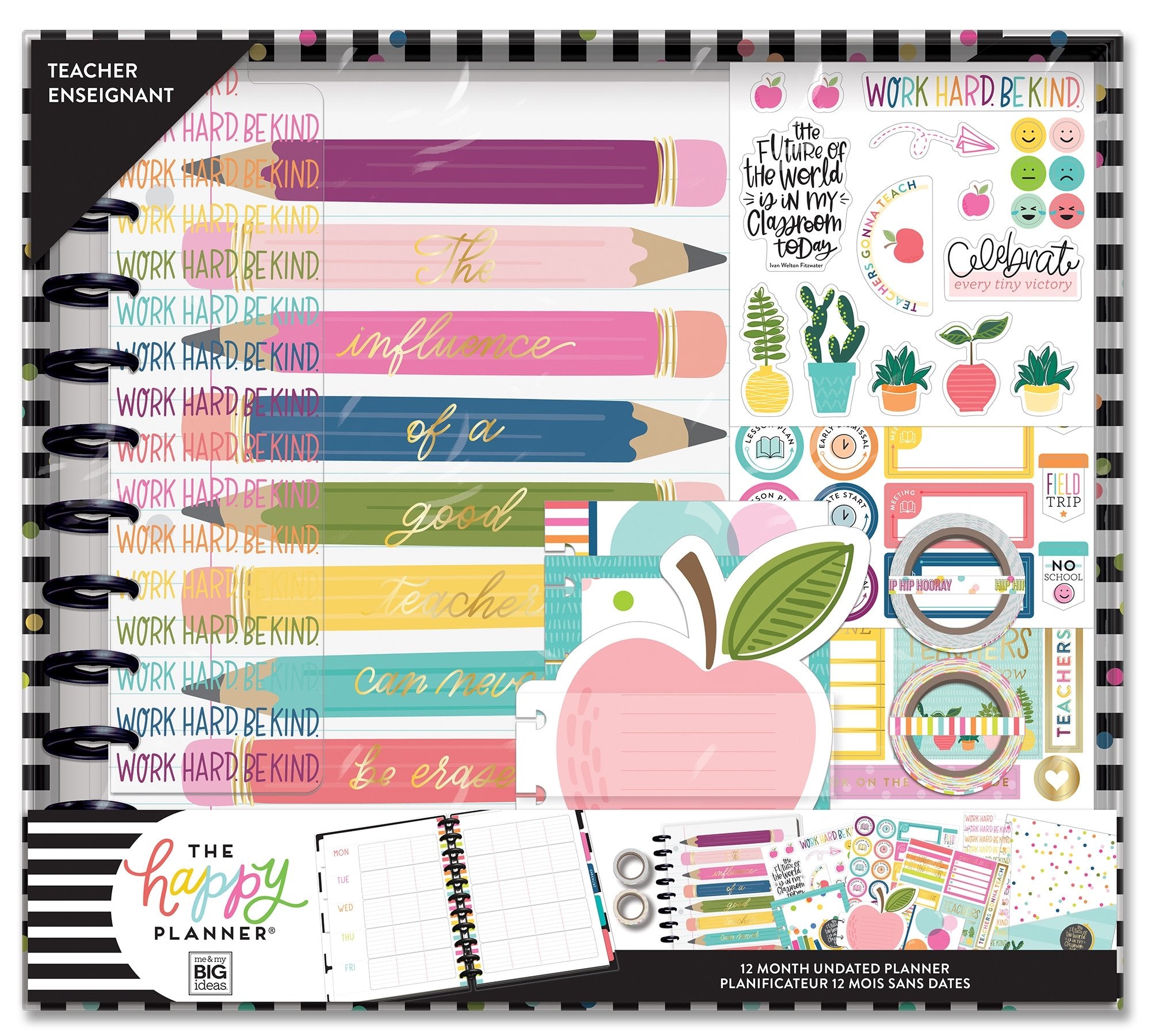 The Happy Planner Gone Wild Teacher Planner Kit Box - 1 Each