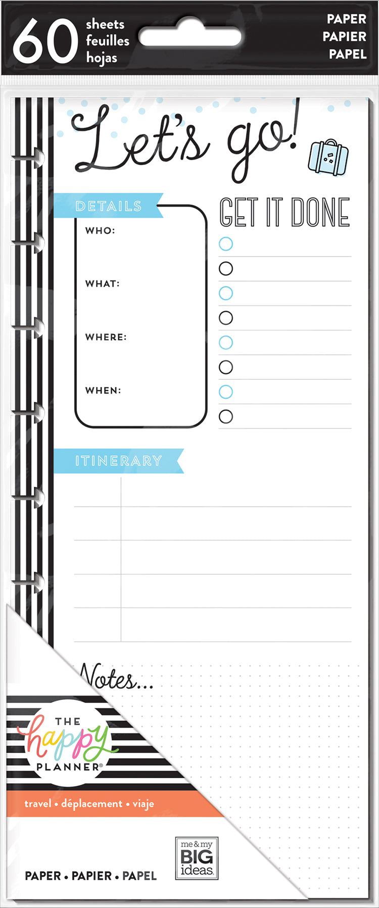 Travel - Half Sheet - Classic – Happy Planner