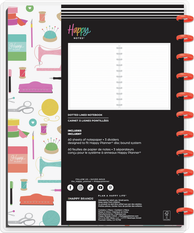 Miss Maker - Dotted Lined Big Notebook - 60 Sheets