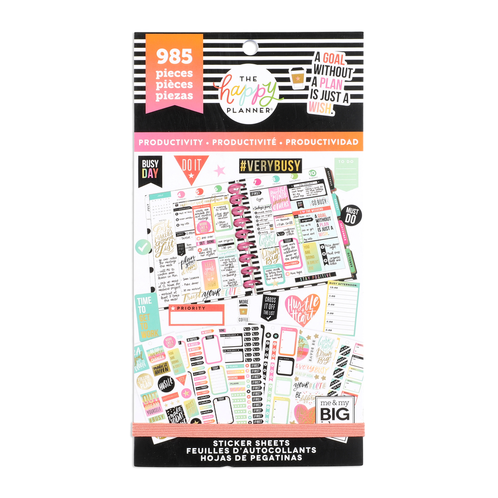 Happy Planner Sticker Value Pack - Productivity Classic