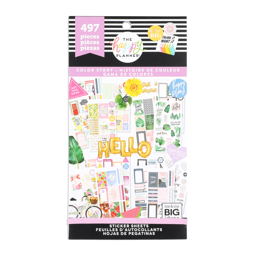 The Happy Planner Sticker Value Pack - Planner Accessories - Colorful  Florals Theme - Multi-Color - Great for Planning, Project & Scrapbooking -  30